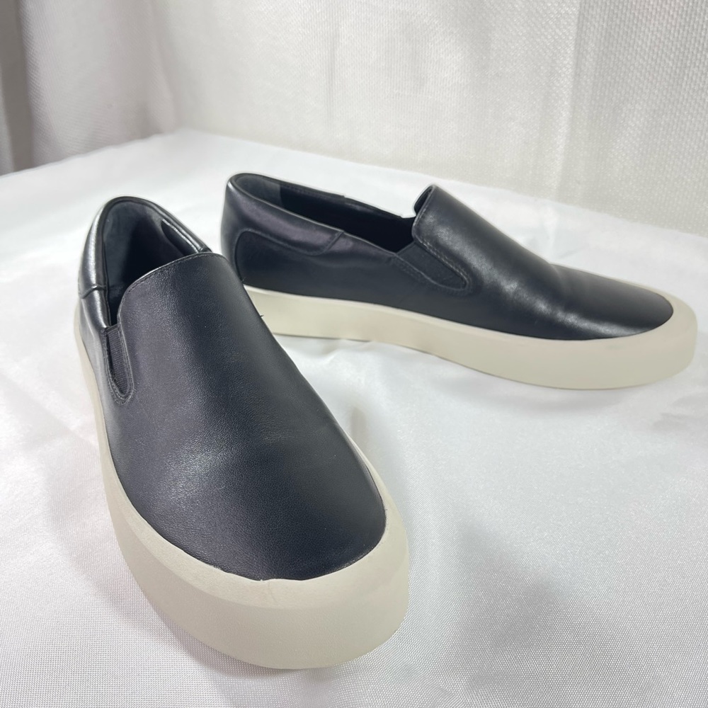 Vince Womens Ginelle Leather Slip on Sneaker. Color Black. Size 9 NWOB - Picture 6 of 9